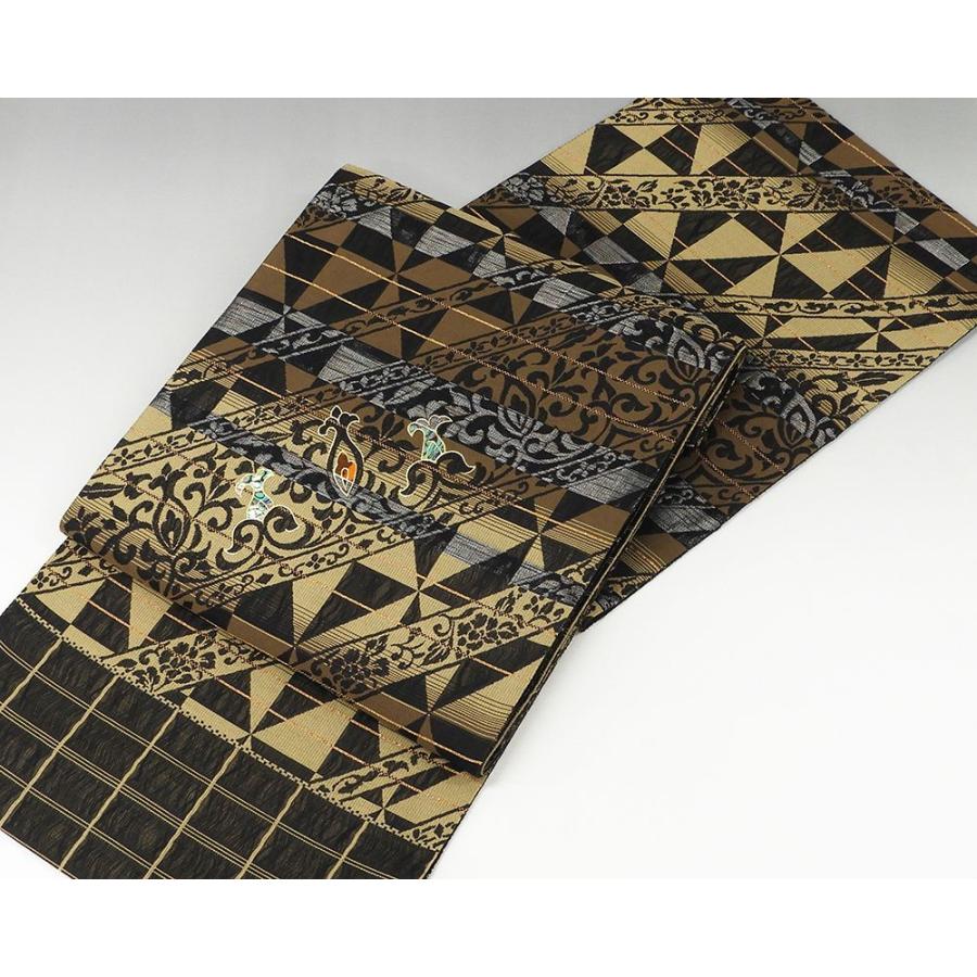 袋帯 新品仕立付き 正絹 螺鈿作家 藤本隆士作 西陣 廣部商事謹製 袋帯  