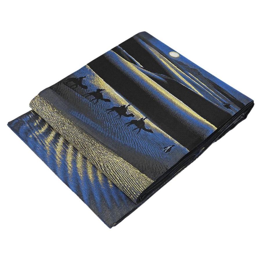 正絹西陣織大光謹製モダン袋帯 京都西陣織 「大光織物謹製」 シックでオシャレな 単衣着物や夏着物に