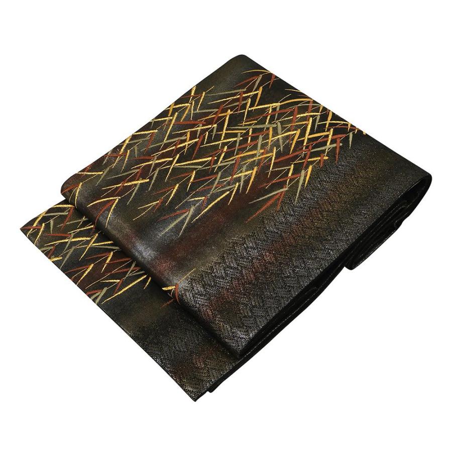 袋帯 新品仕立済 草野一騎作 笹模様 新品 仕立て上がり 結婚式 入学式