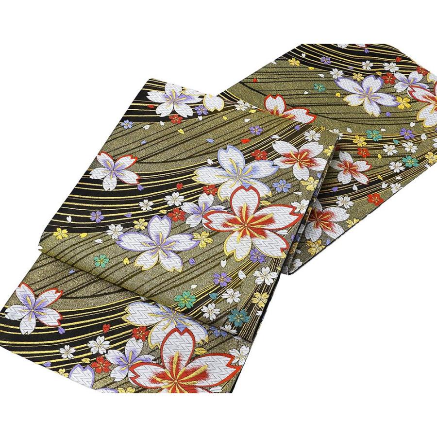 袋帯 新品 仕立て上がり 西陣 やまひで謹製 桜 斜段 LONG SIZE 袋帯 新品仕立済 成人式 卒業式 パーティー 振袖 g2971 袋帯 新品 仕立て上がり 西陣 やまひで謹製 桜 斜段 LONG SIZE 新品