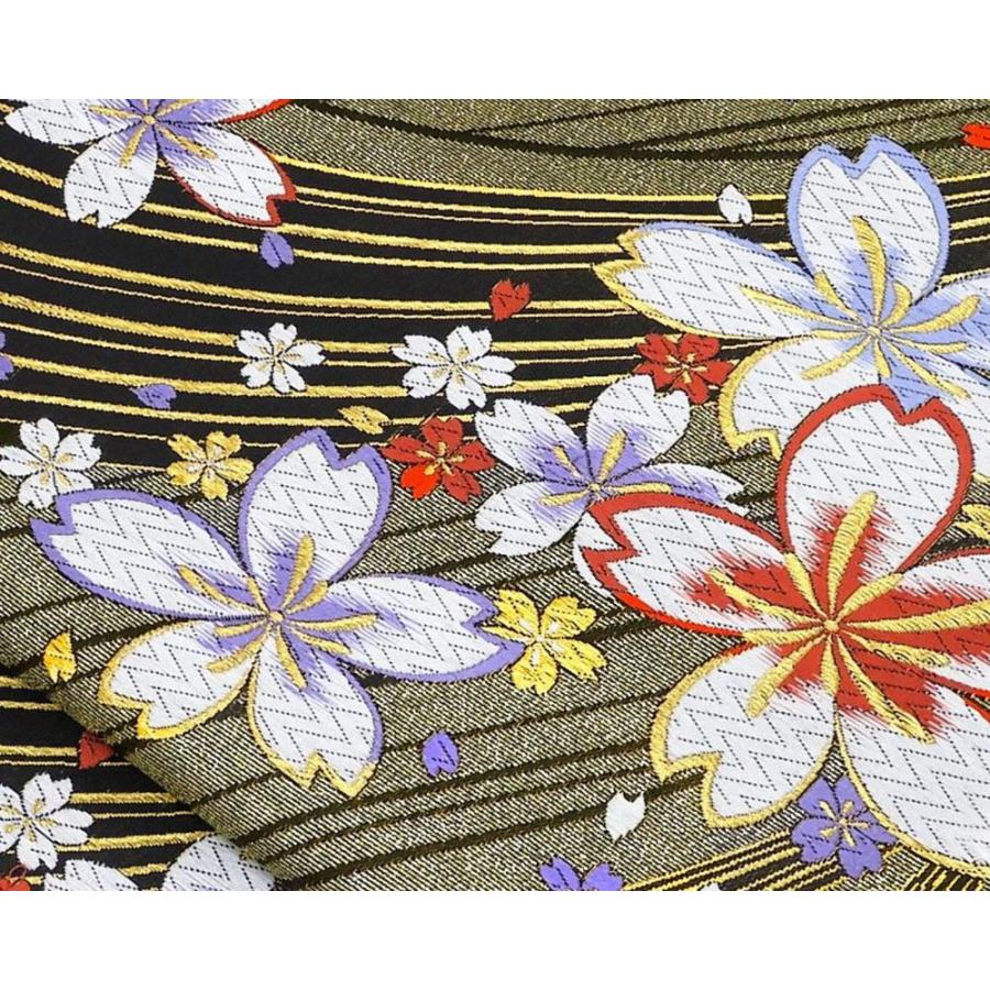 袋帯 新品 仕立て上がり 西陣 やまひで謹製 桜 斜段 LONG SIZE 新品