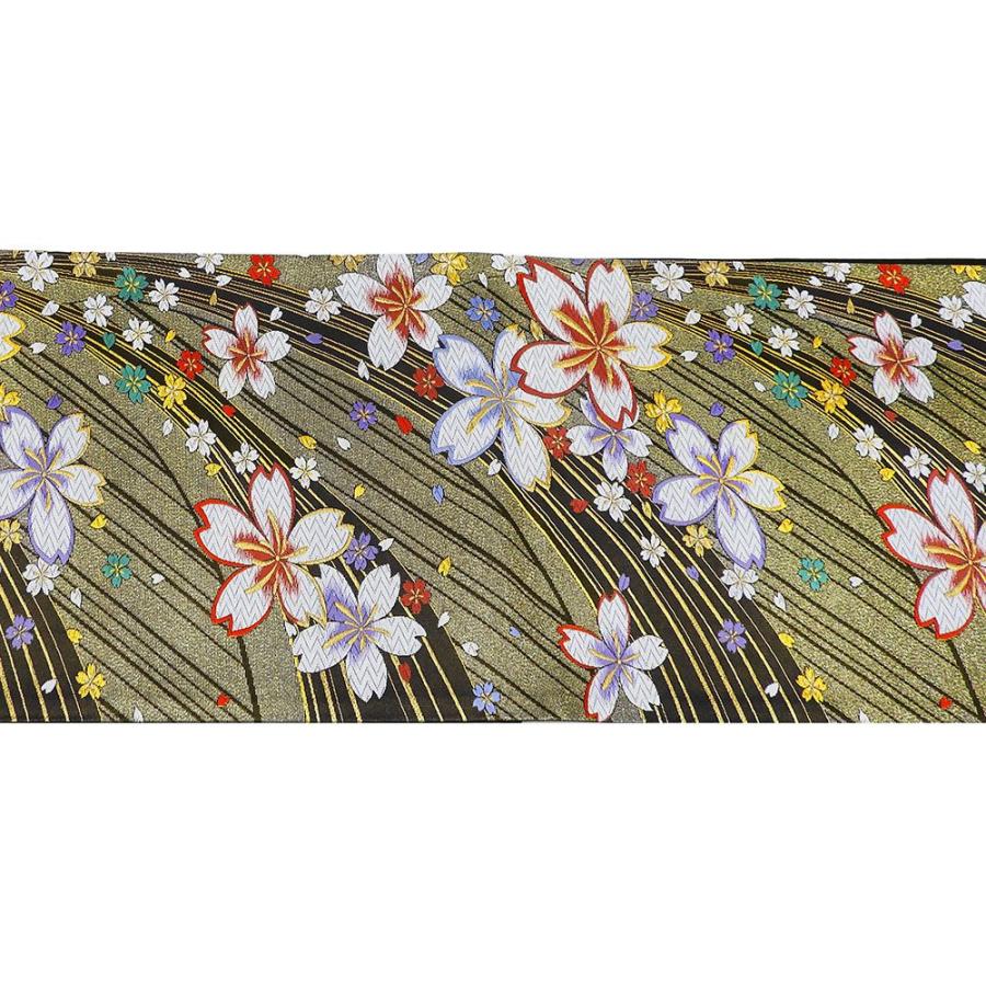 袋帯 新品 仕立て上がり 西陣 やまひで謹製 桜 斜段 LONG SIZE 新品