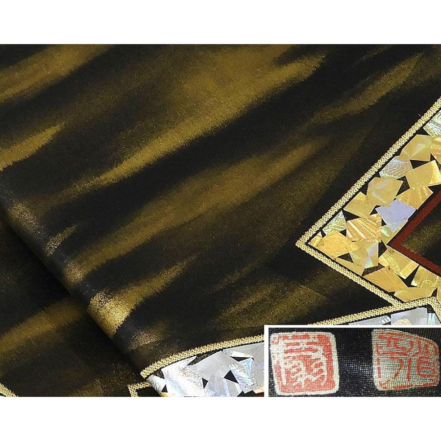 袋帯 正絹 金彩友禅 堀省平作 リサイクル 中古 結婚式 入学式 卒業式