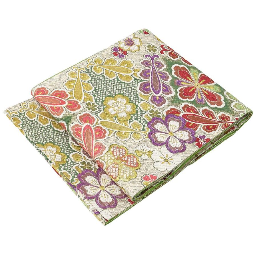 袋帯 花模様 振袖用 美品 リサイクル 中古 フォーマル 礼装用 パーティー 着物 g4063 袋帯 花模様 振袖用 美品 リサイクル 中古 フォーマル 礼装用