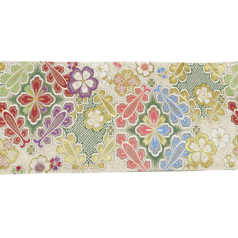 袋帯 吉祥四季花模様 振袖用 良品 リサイクル 中古 フォーマル 礼装用 パーティー 着物 g0840 きもの翔鶴] 袋帯 吉祥四季花模様 振袖用 良品 リサイクル 中古