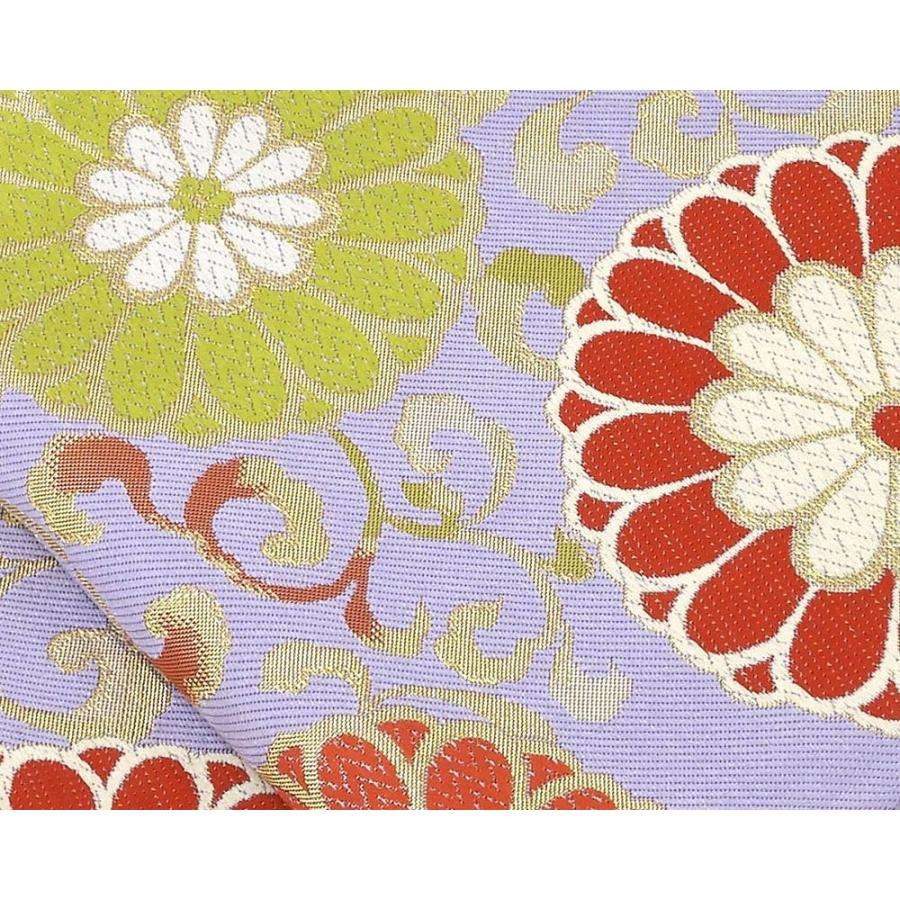 袋帯 交織 菊花唐花模様 リサイクル 中古 フォーマル 礼装用