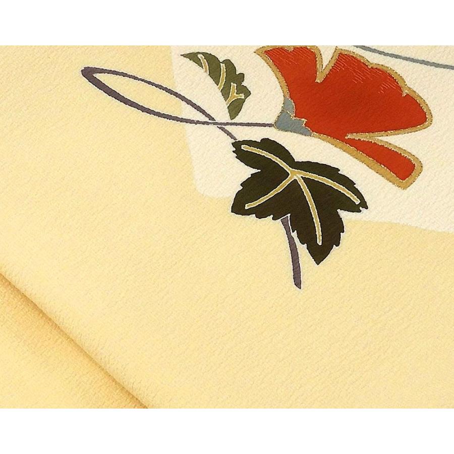 名古屋帯 未着用美品 正絹 菱花模様 未使用 新古品 カジュアル