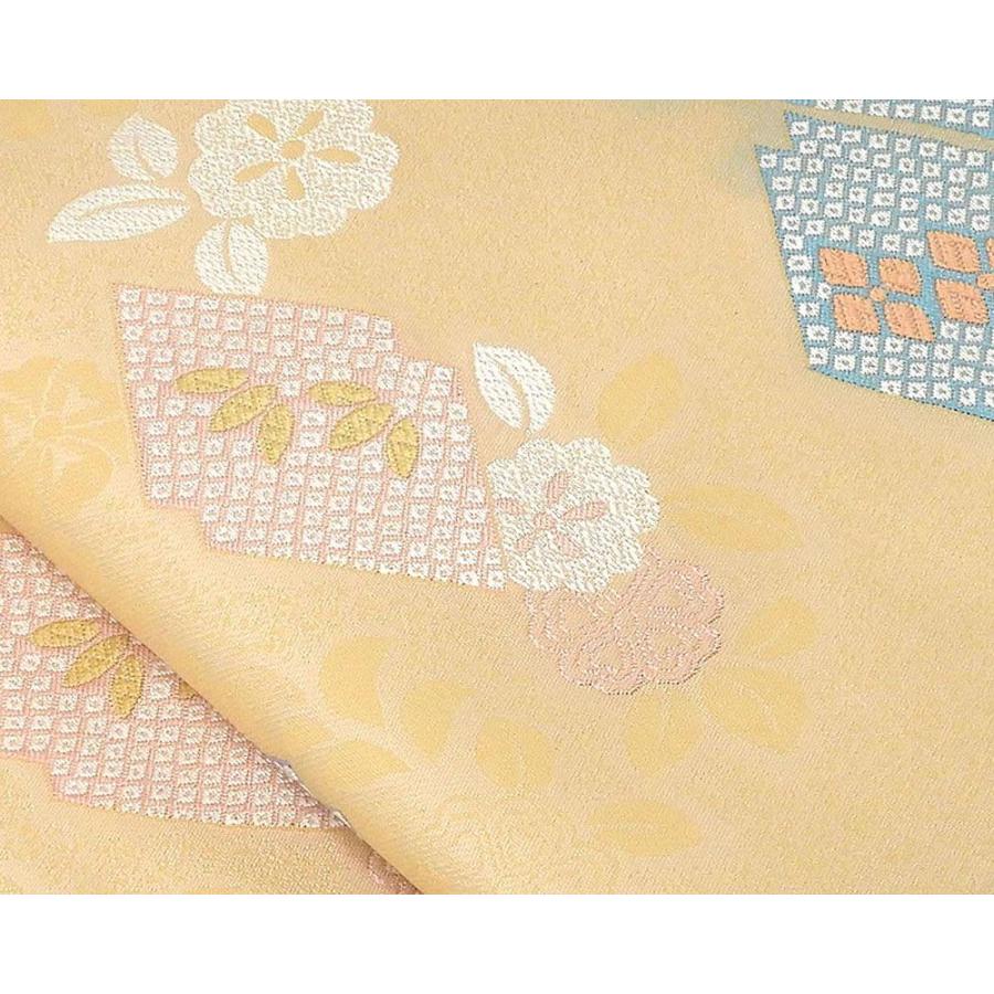 名古屋帯 未着用超美品 辻が花 菱梅桔梗模様 未使用 新古品 カジュアル