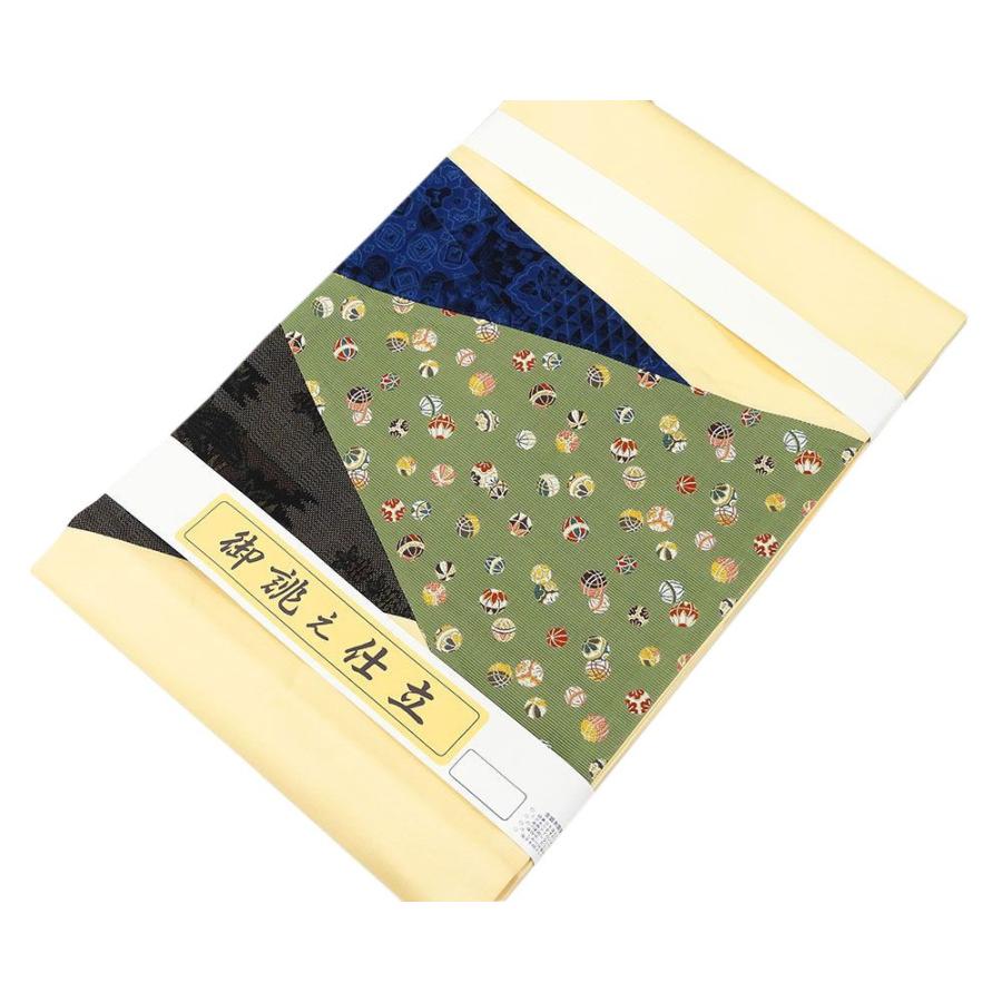 名古屋帯 正絹 新品仕立済 菊花匹田柿模様 名古屋帯 新品 仕立て上がり