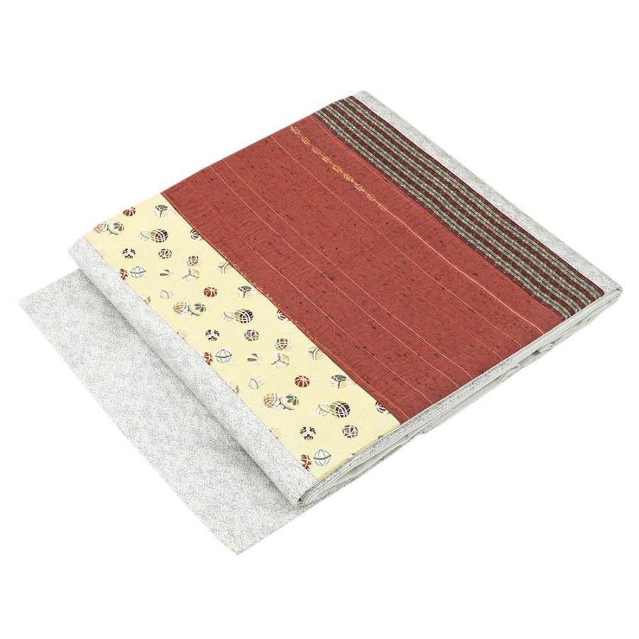 名古屋帯 新品仕立済 正絹 手毬縞幾何模様 名古屋帯 新品 仕立て上がり h2342 名古屋帯 新品仕立済 正絹 手毬縞幾何模様 新品 仕立て上がり