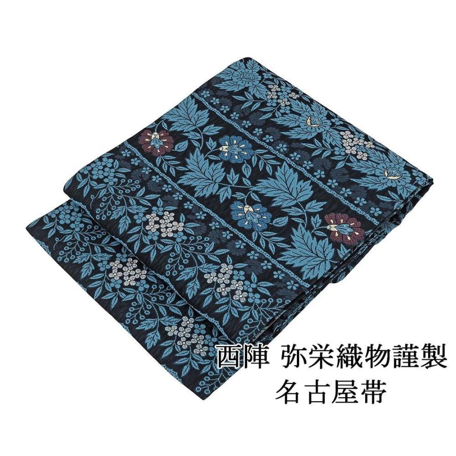 訳あり！西陣お洒落全通名古屋帯　綿芯仕立付 　花織 二色段　簡易包装発送 楽天市場】袋帯 正絹 【 西陣織 】【 送料無料 】 袋帯用綿芯お仕立て