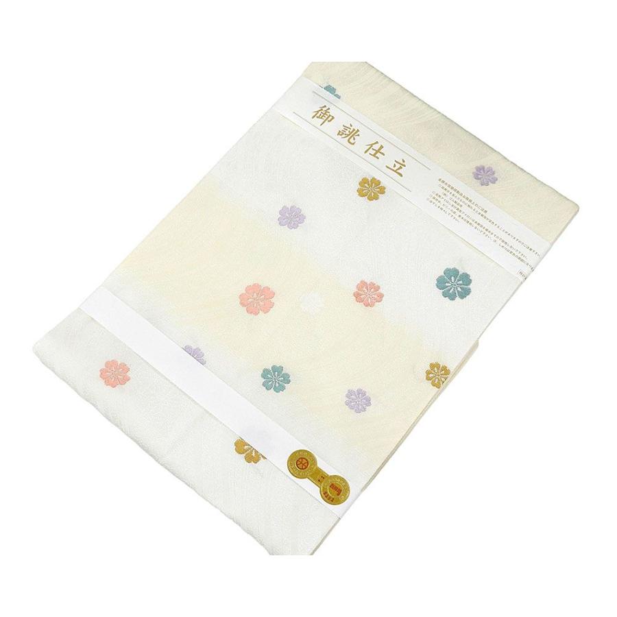 名古屋帯 新品 仕立て上がり 西陣 京都イシハラ謹製 横段 流水桜 小難