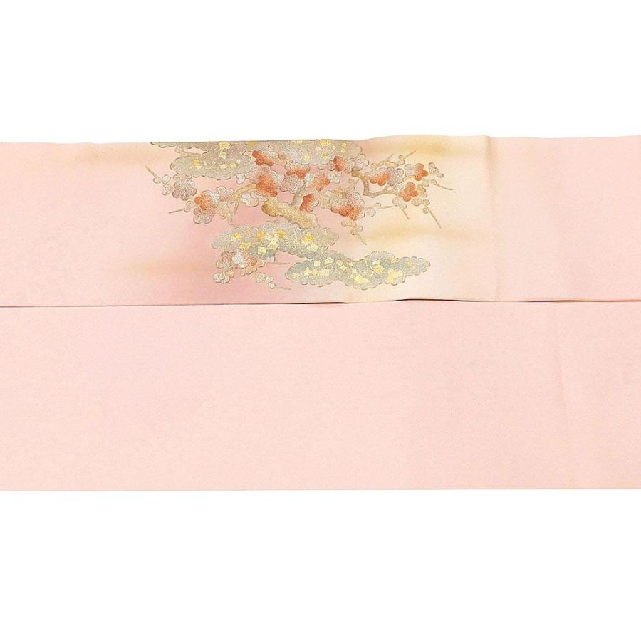 名古屋帯 未使用 正絹 金彩友禅 和田光正 梅 雲取 花瓶 未着用 新古品 