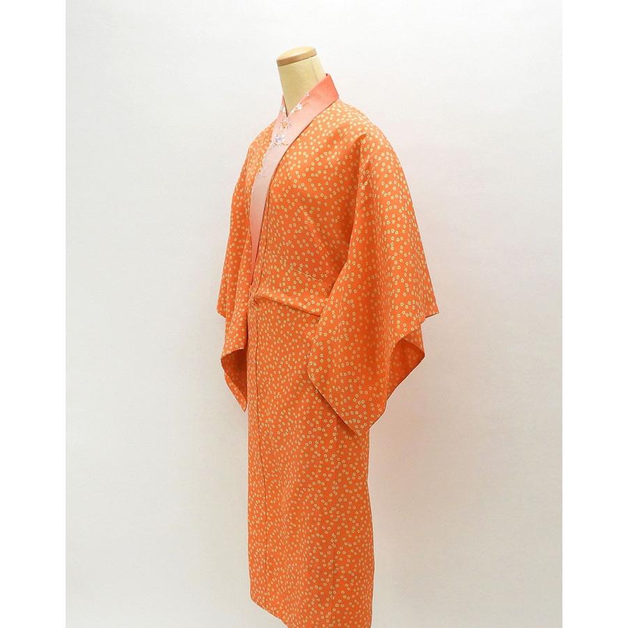 長襦袢 正絹 小花模様 身丈125.5cm 裄丈64.5cm リサイクル 中古 着物