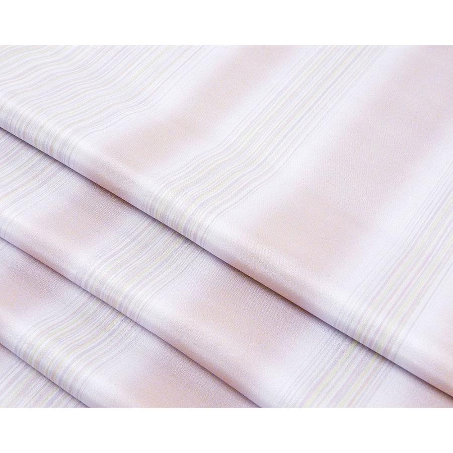 長襦袢 新品 正絹 縦縞模様 しゃれ襦袢 反物 未仕立 着物 i1241