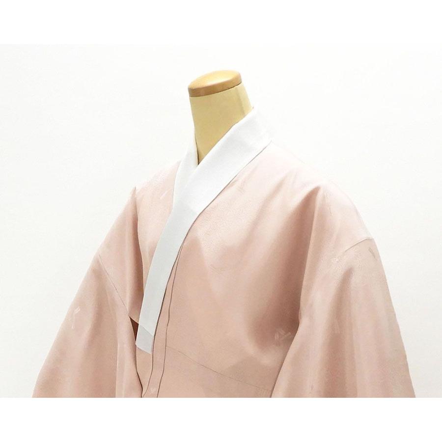 長襦袢 正絹 未着用超美品 麻の葉扇子地紋 身丈140.5cm 裄丈69cm