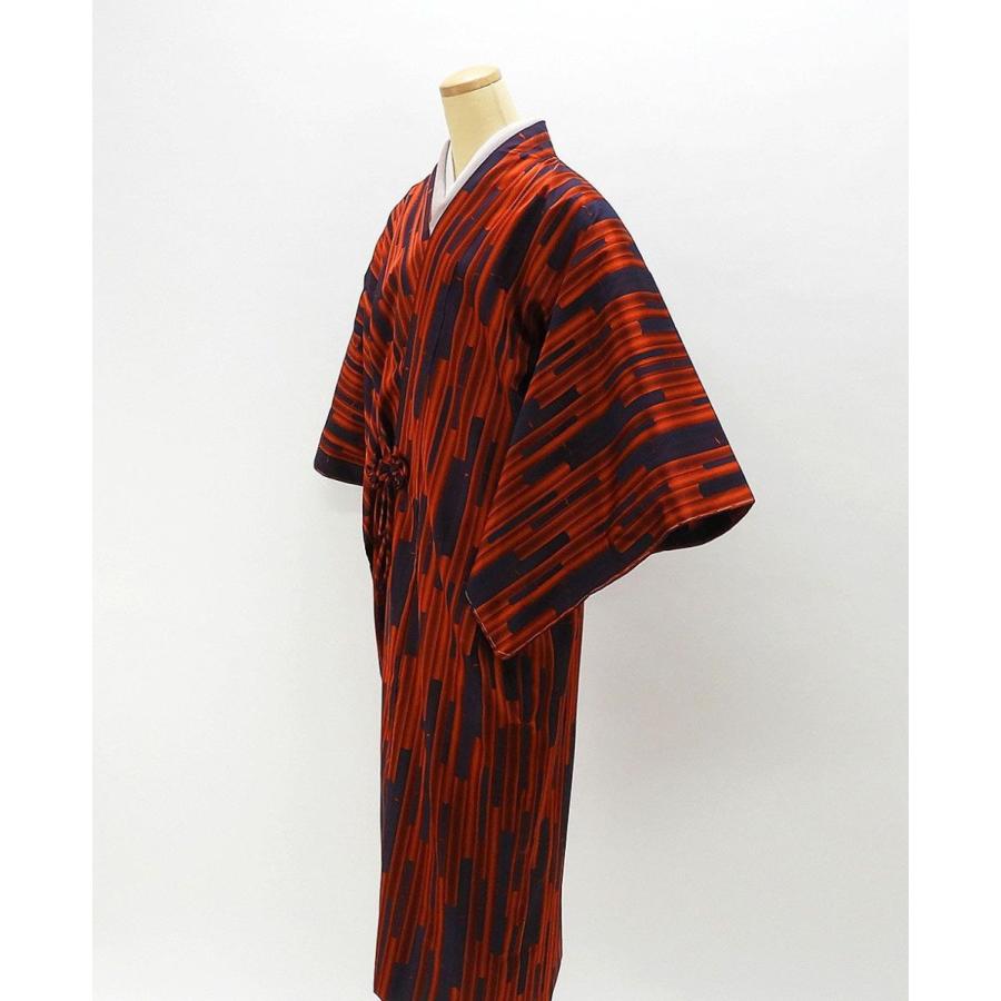 雨コート 新品仕立済 正絹 縦縞竹模様 身丈131cm 裄丈68cm 雨コート 新品 仕立て上がり 雨コート 新品仕立済 正絹 縦縞竹模様 身丈131cm 裄丈68cm 新品 仕立て