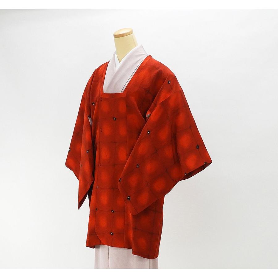 半額 50 Off Sale 道行コート 正絹 格子幾何模様 リサイクル １着でも送料無料