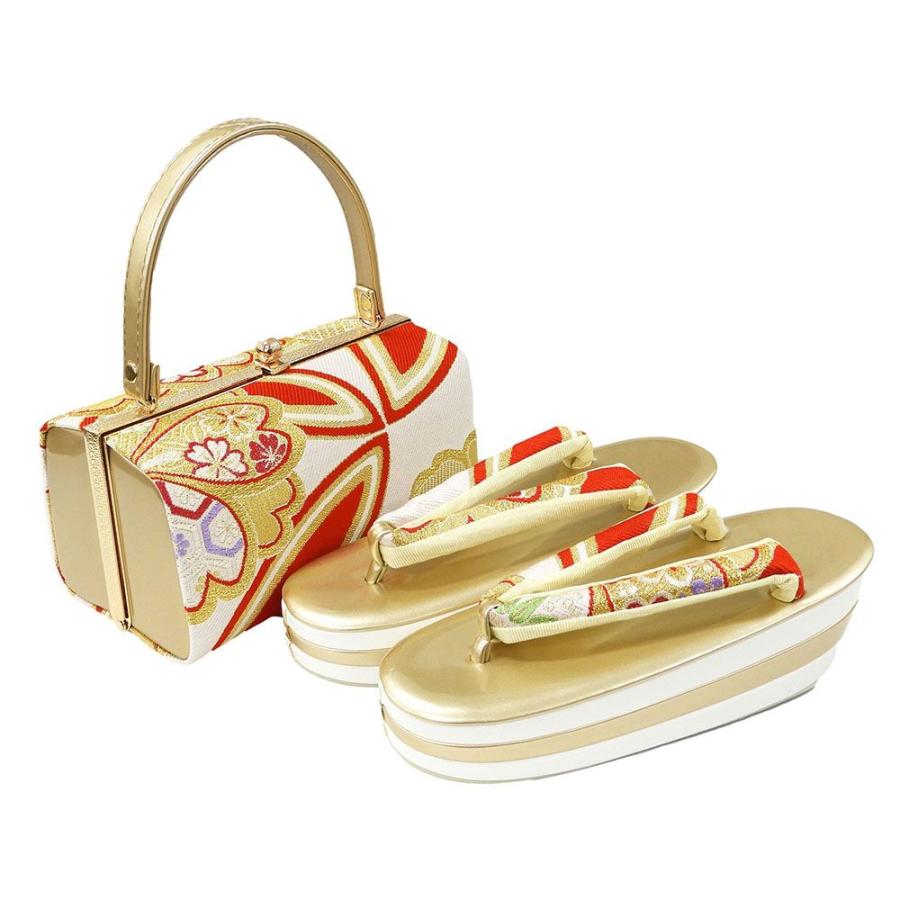 草履 バッグ 草履バッグセット L寸 振袖 帯生地 三枚芯 和装 着物