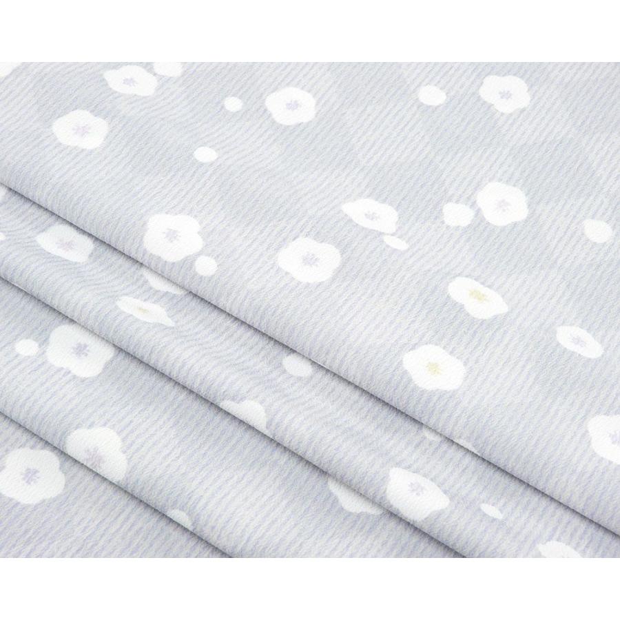 小紋 反物 ポリエステル テイジン シルフィル 縦縞菱梅模様 洗える着物