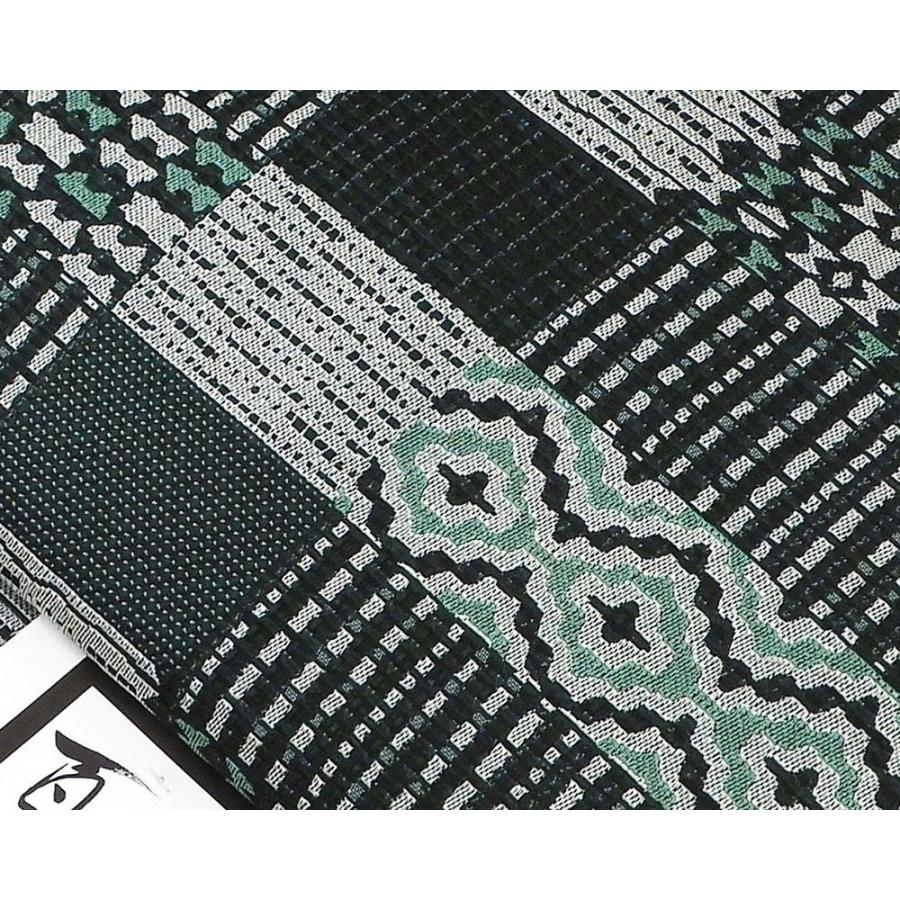 名古屋帯 新品 仕立て上がり ポリエステル 百華 幾何格子模様 八寸名古屋帯 日本製 仕立済み pa003