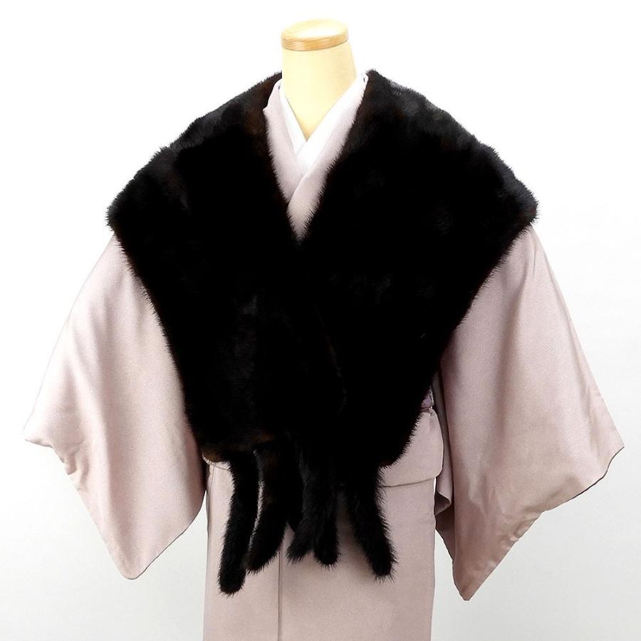 Off Sale ショールミンク 毛皮 ストール リアルファー ショール しっぽ付き ブラウン 着物にも洋服にも 美品 リサイクル U0098 きもの翔鶴 通販 Yahoo ショッピング