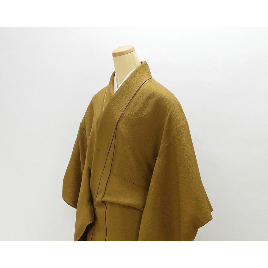 単衣 色無地 新品仕立済 正絹 彩の香 膨れ氷割地紋 身丈165cm 裄丈68cm