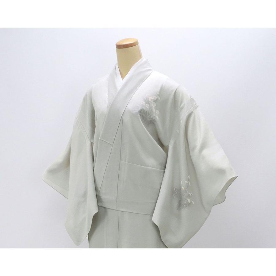 ★専用★未使用品 訪問着 オフホワイト 友禅 椿身丈161cm 裄丈66.5cm 訪問着 未使用 正絹 金彩友禅 和田光正作 身丈161.5cm 裄丈64.5cm 付