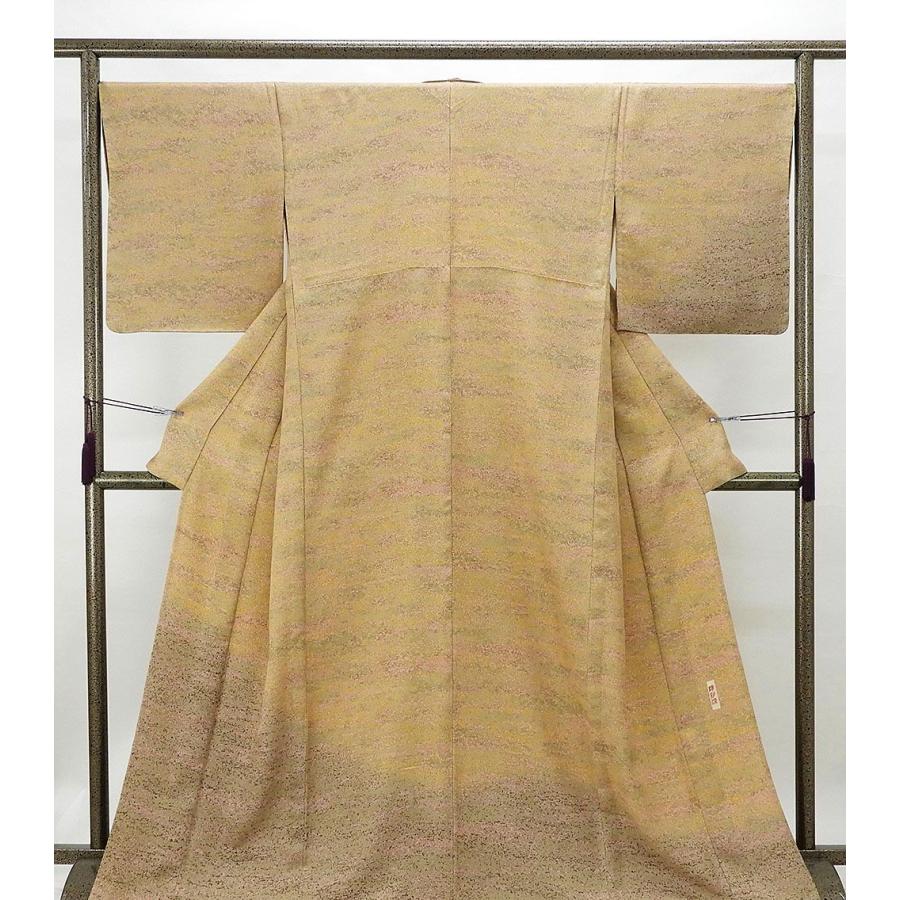 単衣 訪問着 新品仕立済 正絹 単衣 陶彩染 加藤唐九郎 身丈164.5cm 裄丈68cm 訪問着 新品 仕立て上がり 着物 wb1036 単衣 訪問着 新品仕立済 正絹 陶彩染 加藤唐九郎 身丈164.5cm 裄丈68cm