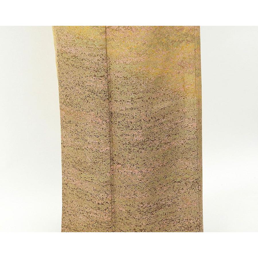 単衣 訪問着 新品仕立済 正絹 陶彩染 加藤唐九郎 身丈164.5cm 裄丈68cm