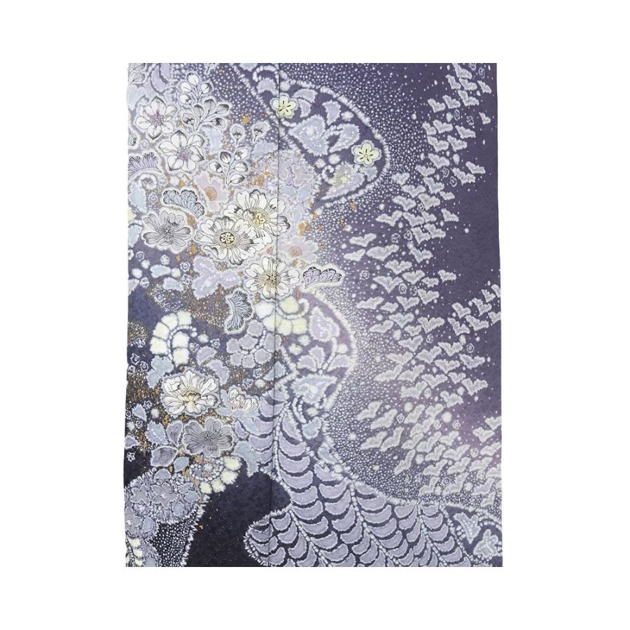 単衣 訪問着 新品 仕立上がり 正絹 絞り染色作家 吉乃一廉作 身丈164.5