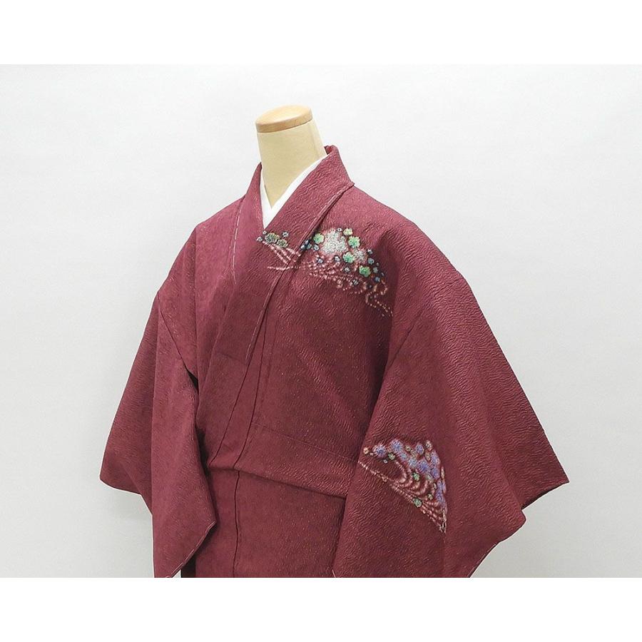 単衣 訪問着 新品仕立済 正絹 絞り風景辻が花模様 新品 仕立て