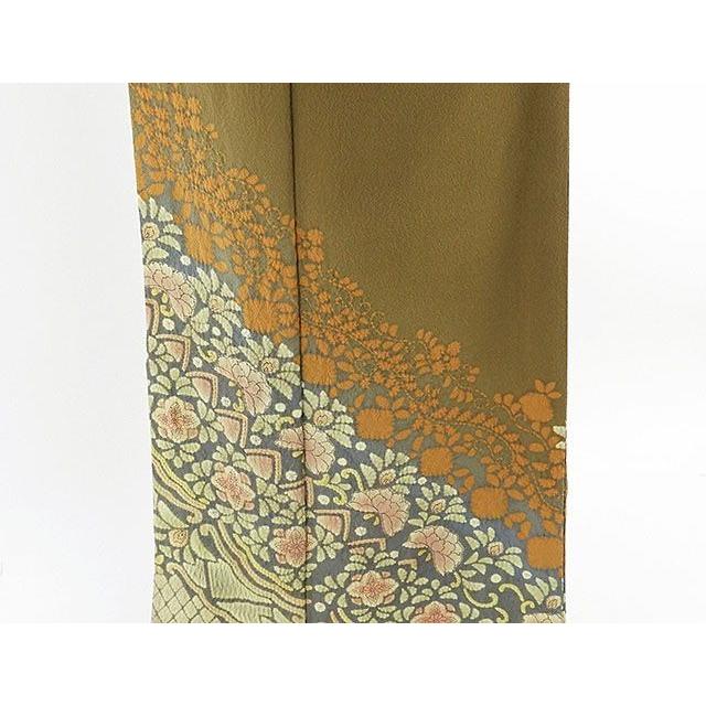 20％OFF！SALE 単衣 訪問着 新品 仕立て上がり 正絹 単衣 十日町友禅 滝泰謹製 絞り辻が花 訪問着 新品仕立済 着物 wb1582の画像
