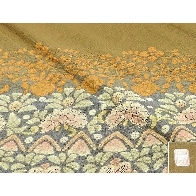 20％OFF！SALE 単衣 訪問着 新品 仕立て上がり 正絹 単衣 十日町友禅 滝泰謹製 絞り辻が花 訪問着 新品仕立済 着物 wb1582の画像