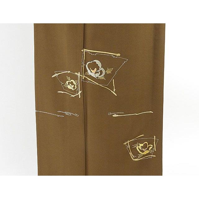 単衣 訪問着 新品仕立済 正絹 刺繍花格子模様 新品 仕立て上がり 着物