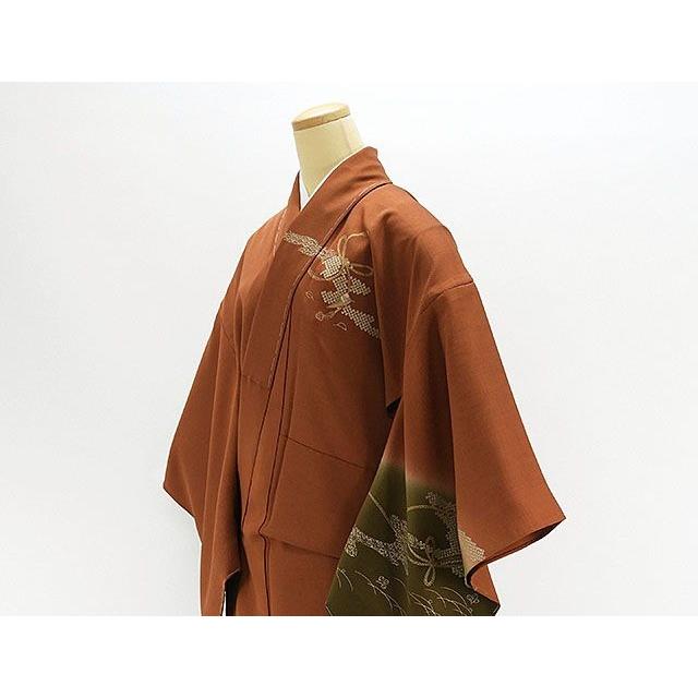 正絹単衣訪問着 レンタルフルセット「総柄刺繍 網代に萩」 | すべて