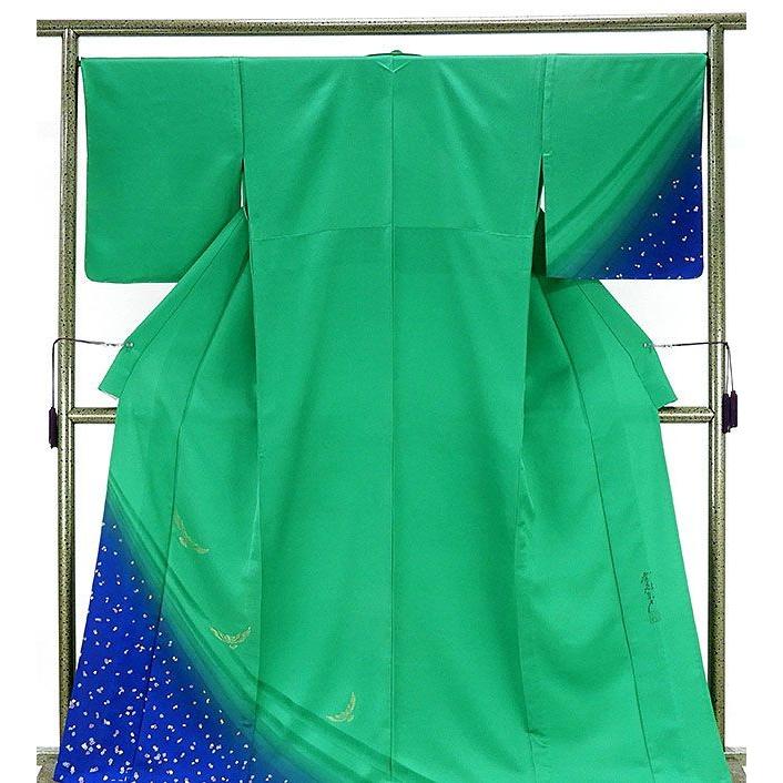 単衣 訪問着 新品仕立済 正絹 染色作家 斉藤三才作 難あり 新品 仕立て