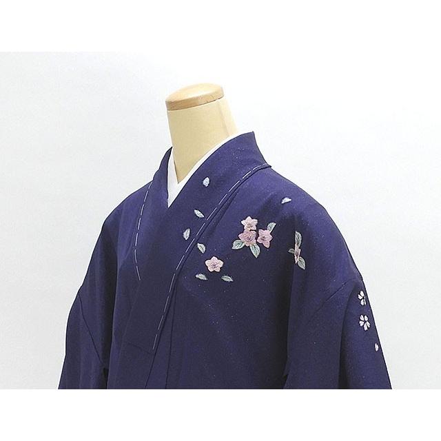 単衣 訪問着 新品仕立済 正絹 絞り桜桔梗模様 新品 仕立て上がり 着物