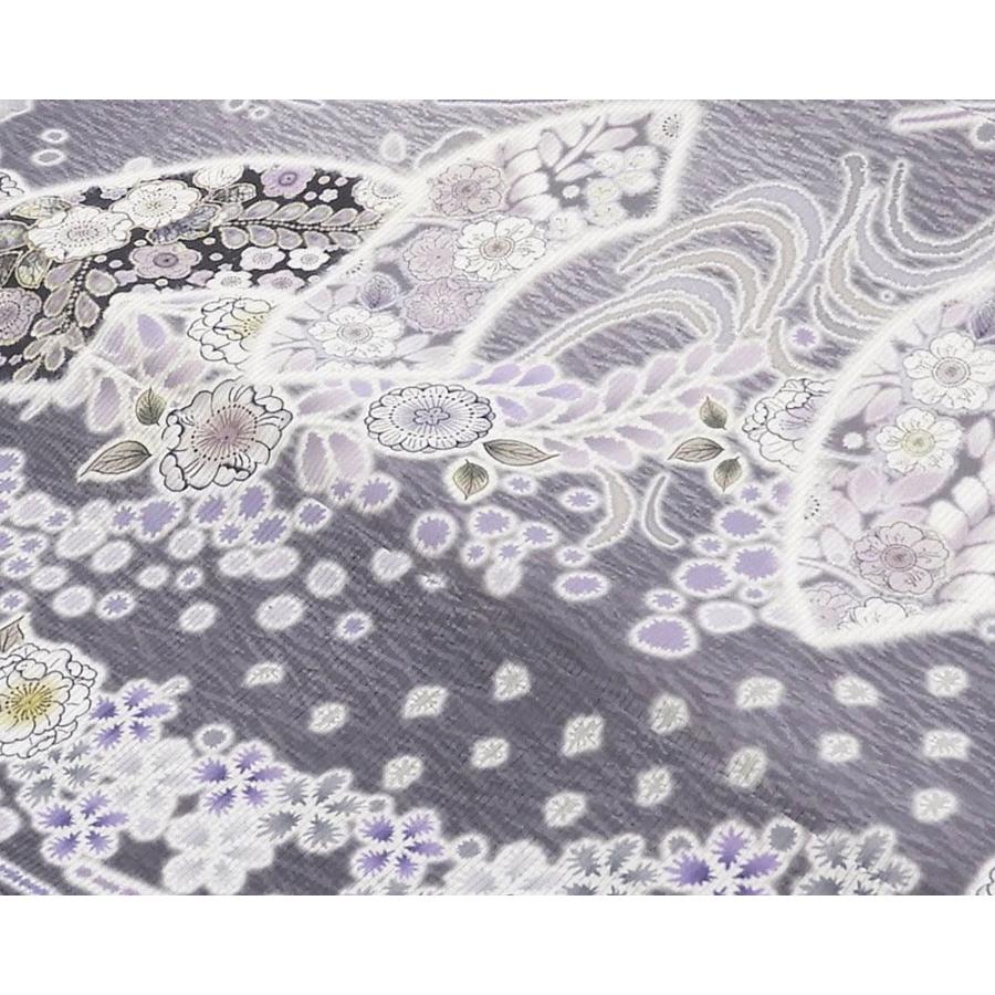 夏物 絽訪問着 新品 仕立上がり 正絹 地紙 辻が花 身丈163.5cm 裄丈 