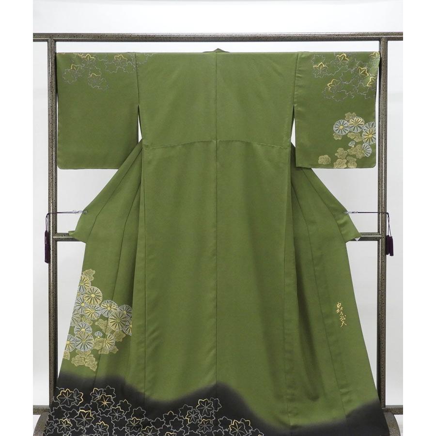 単衣 訪問着 新品 仕立上がり 正絹 皇室デザイナー 中村乃武夫作 身丈