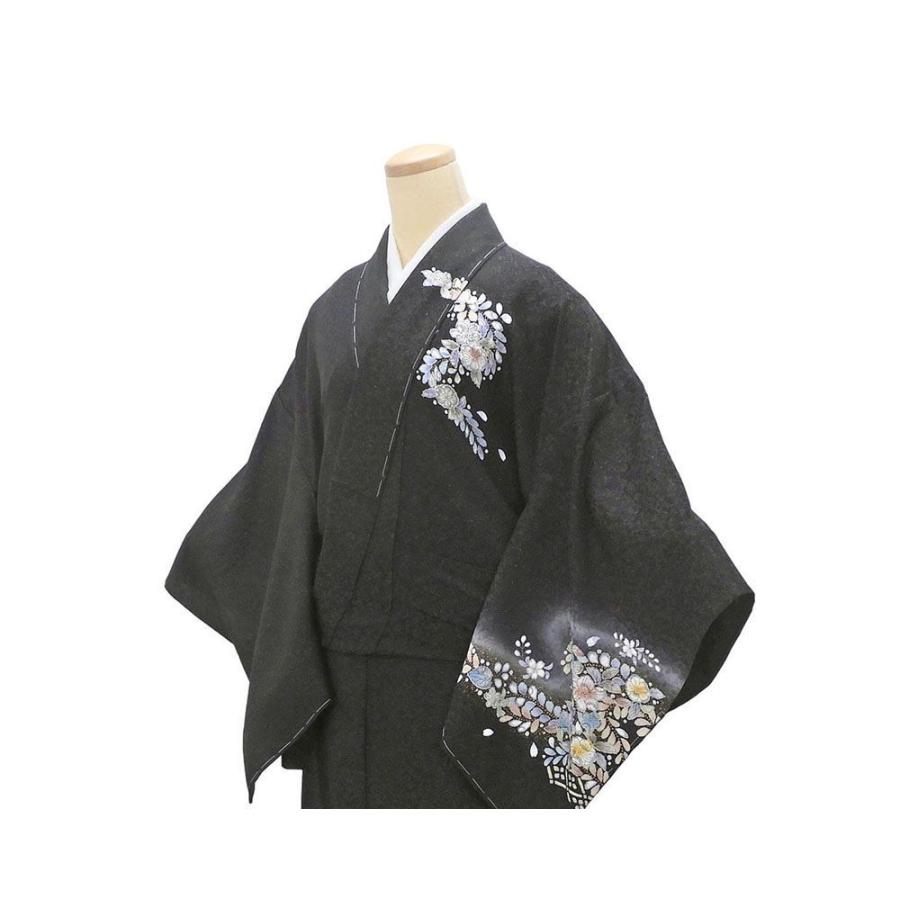 単衣 訪問着 新品 仕立上がり 正絹 辻が花 身丈165cm 裄丈68cm 仕立済 着物 wb5040の画像