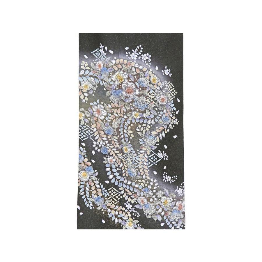 単衣 訪問着 新品 仕立上がり 正絹 辻が花 身丈165cm 裄丈68cm 仕立済 着物 wb5040の画像