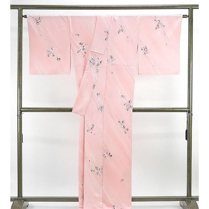 20％OFF！SALE 単衣 小紋 新品 仕立て上がり 正絹 単衣 染色作家 斉藤三才作 小紋 新品仕立済 着物 wc1117の画像