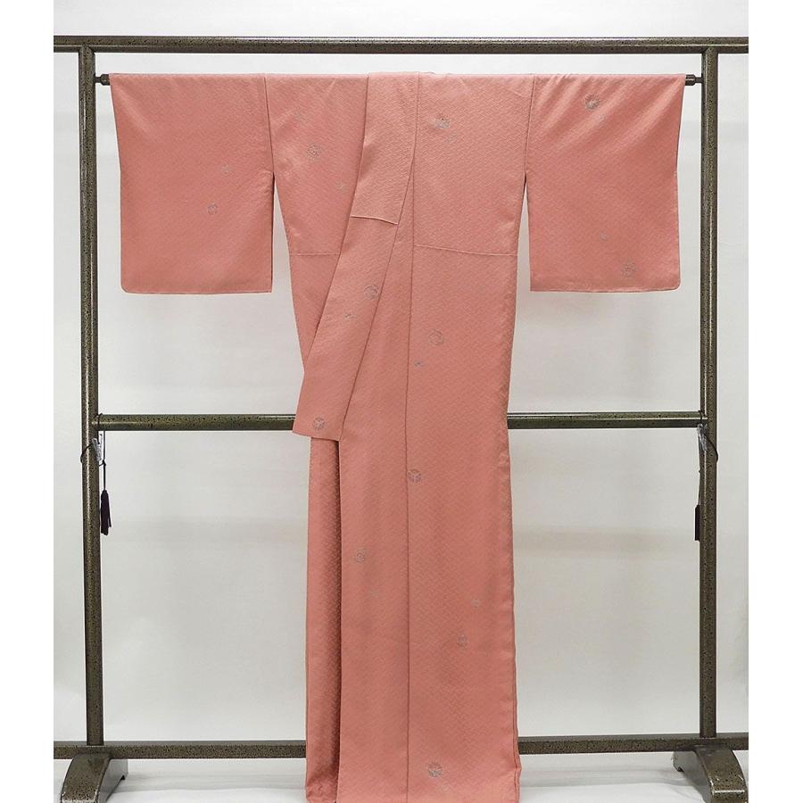 単衣 小紋 新品仕立済 正絹 染色作家 浅井青仁作 身丈164.5cm 裄丈68cm 