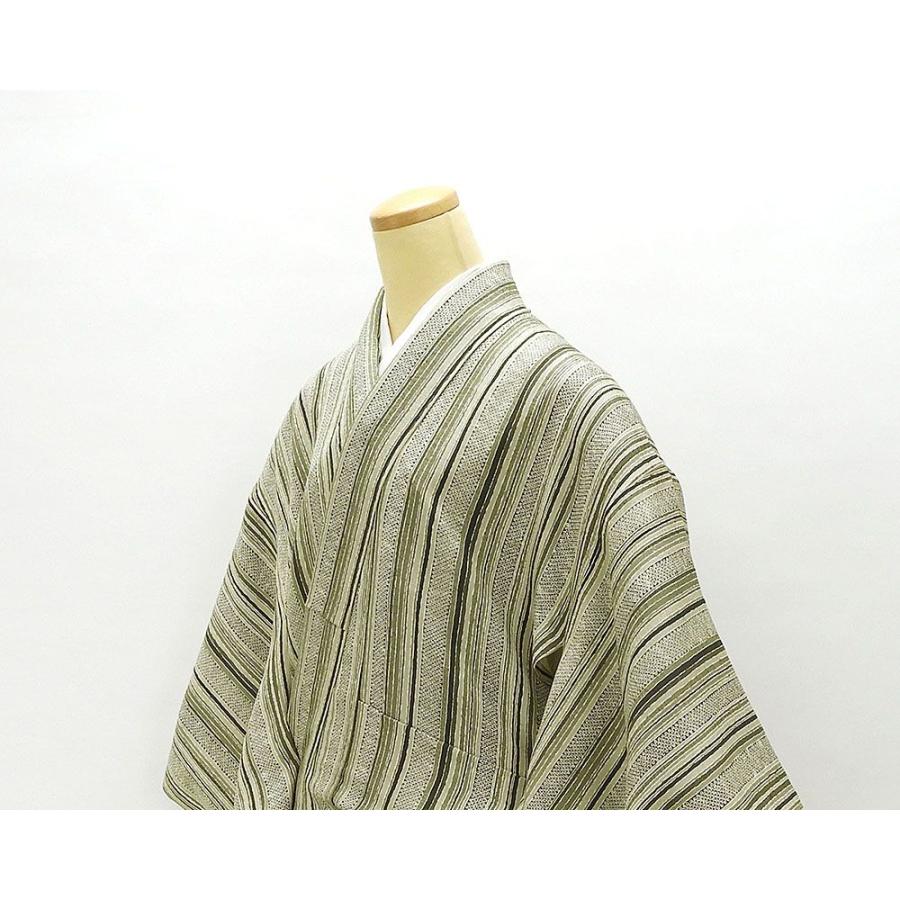 単衣 小紋 新品仕立済 正絹 単衣 縦縞模様 小紋 新品 仕立て上がり 着物 単衣 小紋 新品仕立済 正絹 縦縞匹田模様 身丈166cm 裄丈67.5cm 新品