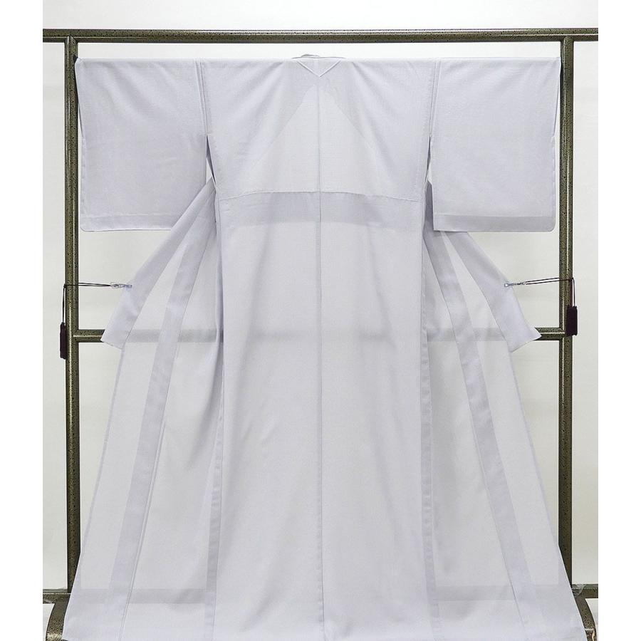 綿麻ゆかた 白地 くすみ朝顔 裄70cm 綿麻ゆかた 白地 くすみ朝顔 裄