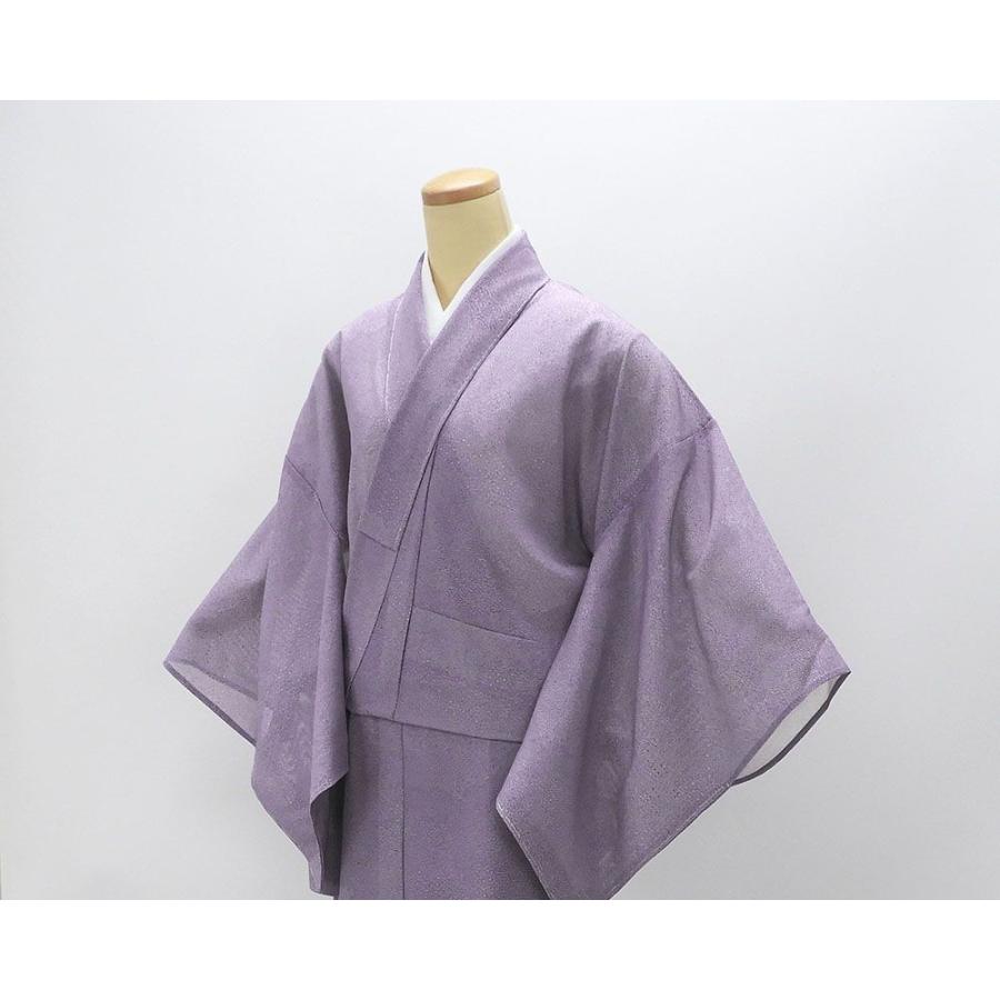 夏物 江戸小紋 新品 仕立上がり 正絹 草花 五泉駒絽 身丈172cm 裄丈