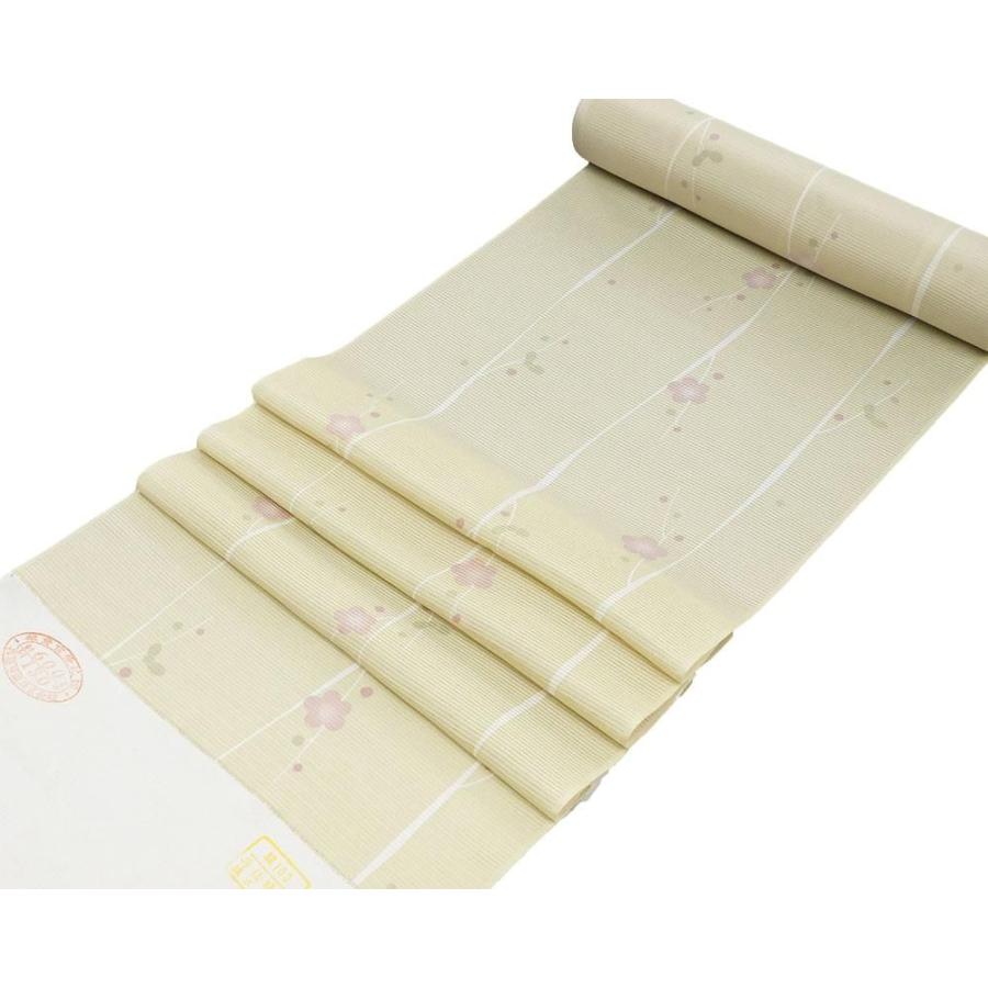 夏物小紋反物 夏物 小紋 反物 正絹 絽 梅模様 新品 未仕立 wc3035 : きもの翔鶴