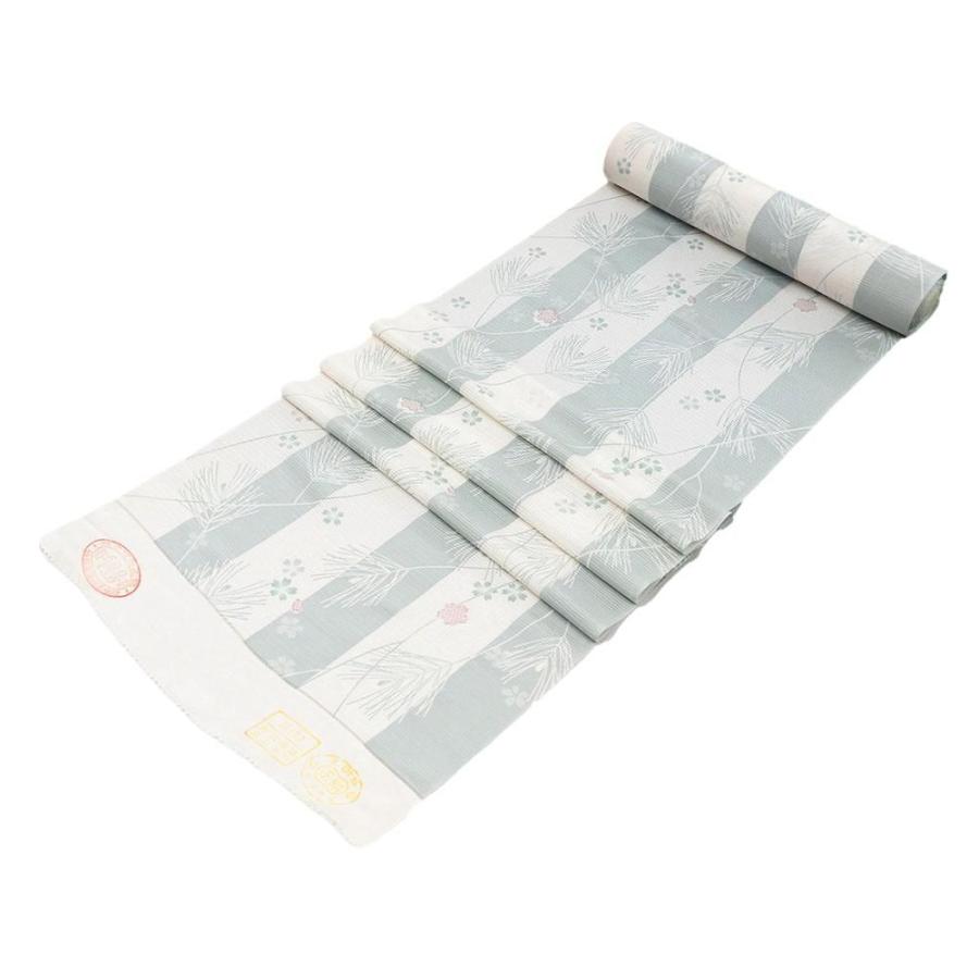 夏物 小紋 反物 正絹 絽 桜松葉模様 新品 未仕立 wc3037 : きもの翔鶴 