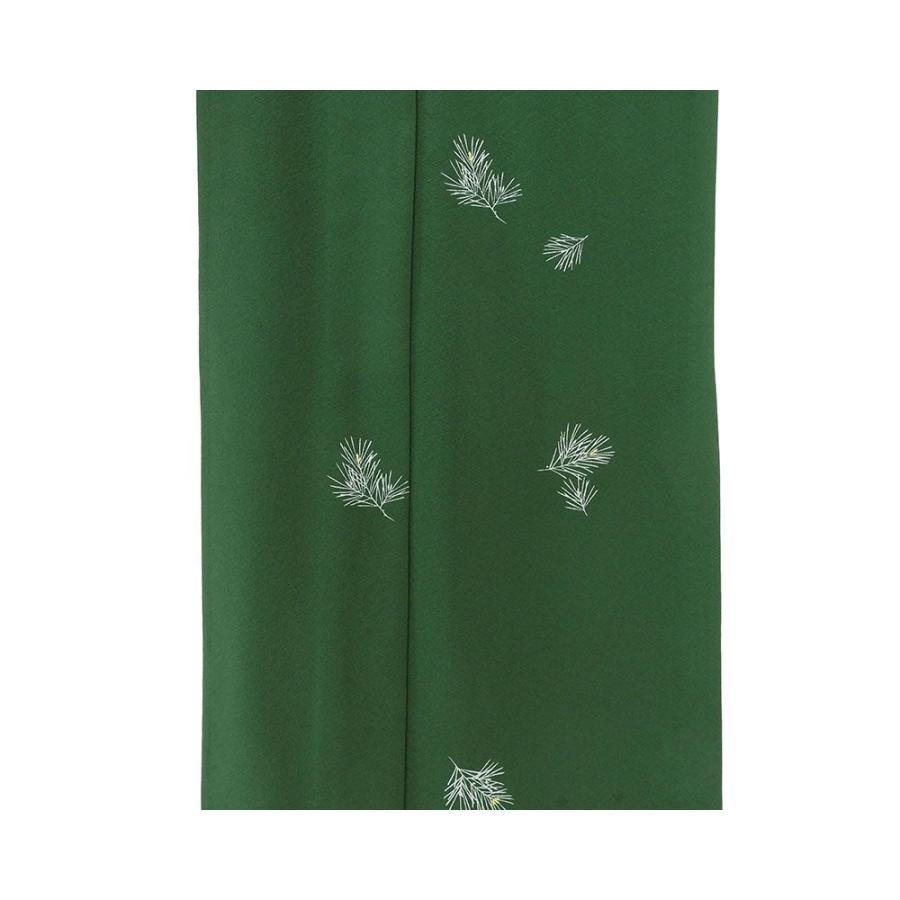 単衣 小紋 新品 仕立上がり 正絹 若松 身丈164.5cm 裄丈68.5cm 仕立済